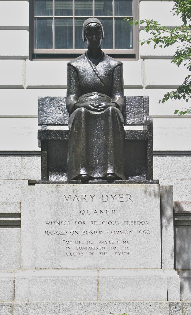 The Mary Dyer statue, Boston Common